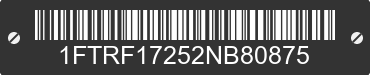 2002 FORD F-150 1FTRF17252NB80875 VIN decoded