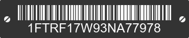2003 FORD F-150 1FTRF17W93NA77978 VIN decoded