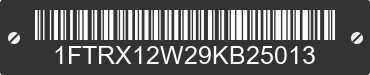 2009 FORD F-150 1FTRX12W29KB25013 VIN decoded