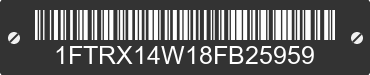 2008 FORD F-150 1FTRX14W18FB25959 VIN decoded