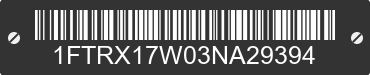 2003 FORD F-150 1FTRX17W03NA29394 VIN decoded