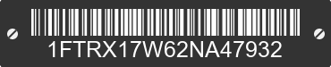 2002 FORD F-150 1FTRX17W62NA47932 VIN decoded