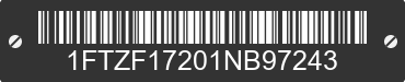 2001 FORD F-150 1FTZF17201NB97243 VIN decoded