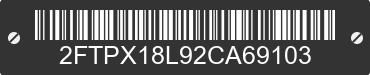 2002 FORD F-150 2FTPX18L92CA69103 VIN decoded