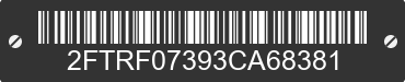 2003 FORD F-150 2FTRF07393CA68381 VIN decoded