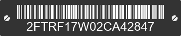 2002 FORD F-150 2FTRF17W02CA42847 VIN decoded