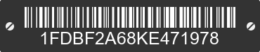 2019 FORD F-250 1FDBF2A68KE471978 VIN decoded