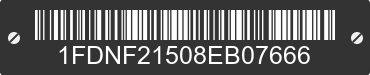 2008 FORD F-250 1FDNF21508EB07666 VIN decoded
