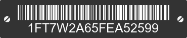 2015 FORD F-250 1FT7W2A65FEA52599 VIN decoded