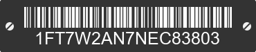 2022 FORD F-250 1FT7W2AN7NEC83803 VIN decoded