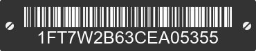 2012 FORD F-250 1FT7W2B63CEA05355 VIN decoded
