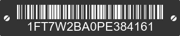 2023 FORD F-250 1FT7W2BA0PE384161 VIN decoded