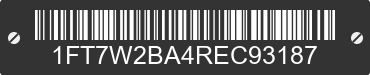 2024 FORD F-250 1FT7W2BA4REC93187 VIN decoded