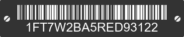 2024 FORD F-250 1FT7W2BA5RED93122 VIN decoded