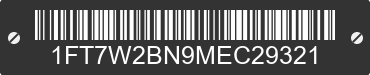 2021 FORD F-250 1FT7W2BN9MEC29321 VIN decoded