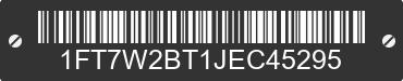 2018 FORD F-250 1FT7W2BT1JEC45295 VIN decoded