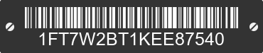 2019 FORD F-250 1FT7W2BT1KEE87540 VIN decoded