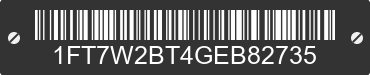 2016 FORD F-250 1FT7W2BT4GEB82735 VIN decoded