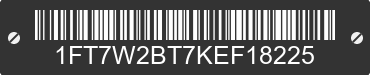2019 FORD F-250 1FT7W2BT7KEF18225 VIN decoded