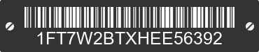 2017 FORD F-250 1FT7W2BTXHEE56392 VIN decoded
