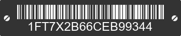 2012 FORD F-250 1FT7X2B66CEB99344 VIN decoded