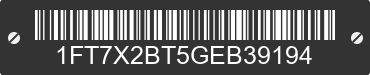 2016 FORD F-250 1FT7X2BT5GEB39194 VIN decoded