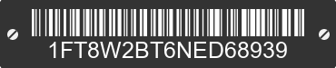 2022 FORD F-250 1FT8W2BT6NED68939 VIN decoded