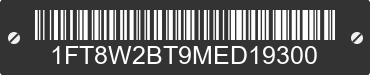 2021 FORD F-250 1FT8W2BT9MED19300 VIN decoded