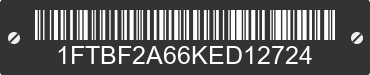 2019 FORD F-250 1FTBF2A66KED12724 VIN decoded