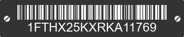 1994 FORD F-250 1FTHX25KXRKA11769 VIN decoded