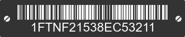 2008 FORD F-250 1FTNF21538EC53211 VIN decoded