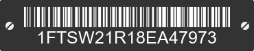 2008 FORD F-250 1FTSW21R18EA47973 VIN decoded