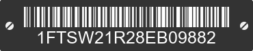 2008 FORD F-250 1FTSW21R28EB09882 VIN decoded