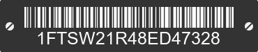 2008 FORD F-250 1FTSW21R48ED47328 VIN decoded