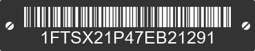 2007 FORD F-250 1FTSX21P47EB21291 VIN decoded