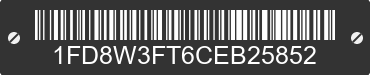 2012 FORD F-350 1FD8W3FT6CEB25852 VIN decoded