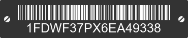 2006 FORD F-350 1FDWF37PX6EA49338 VIN decoded