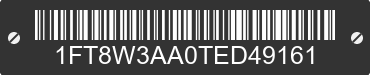 2026 FORD F-350 1FT8W3AA0TED49161 VIN decoded