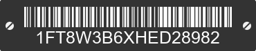 2017 FORD F-350 1FT8W3B6XHED28982 VIN decoded