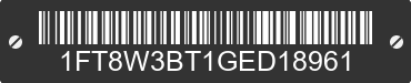 2016 FORD F-350 1FT8W3BT1GED18961 VIN decoded