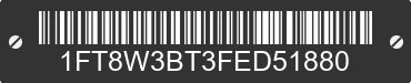2015 FORD F-350 1FT8W3BT3FED51880 VIN decoded