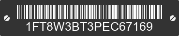 2023 FORD F-350 1FT8W3BT3PEC67169 VIN decoded