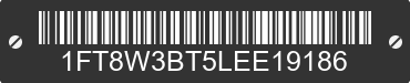 2020 FORD F-350 1FT8W3BT5LEE19186 VIN decoded