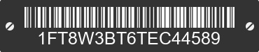 2026 FORD F-350 1FT8W3BT6TEC44589 VIN decoded