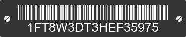 2017 FORD F-350 1FT8W3DT3HEF35975 VIN decoded
