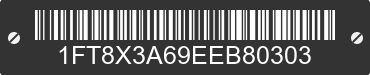 2014 FORD F-350 1FT8X3A69EEB80303 VIN decoded