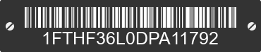 1983 FORD F-350 1FTHF36L0DPA11792 VIN decoded