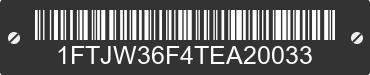 1996 FORD F-350 1FTJW36F4TEA20033 VIN decoded