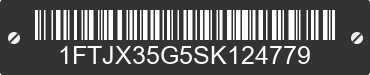 1995 FORD F-350 1FTJX35G5SK124779 VIN decoded