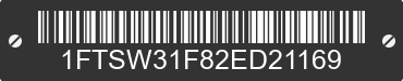 2002 FORD F-350 1FTSW31F82ED21169 VIN decoded
